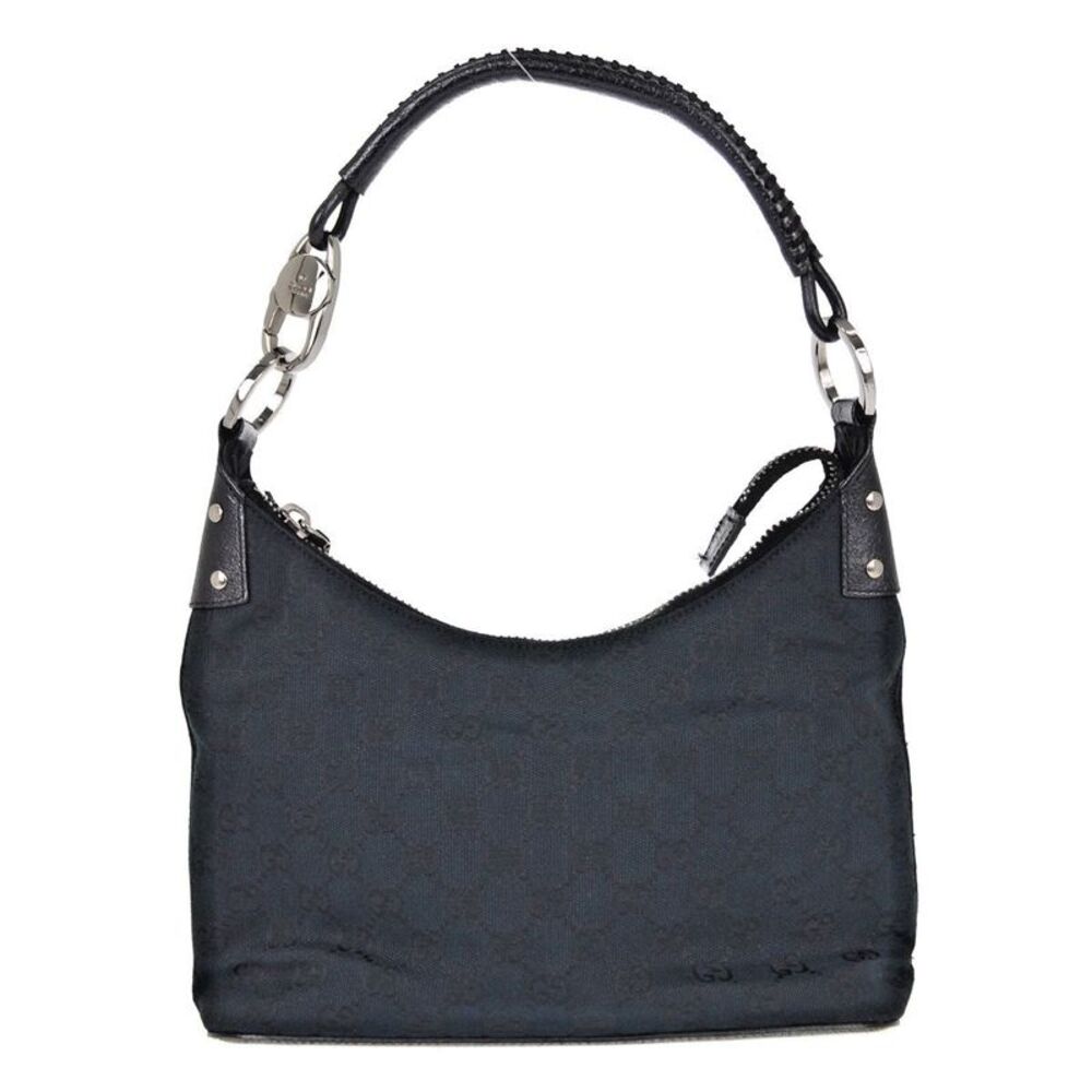 Gucci Vintage Hobo Gg Canvas Black Canvas Shoulder Bag Bag